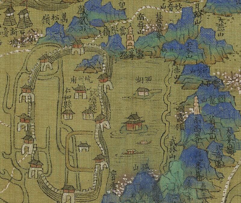 1661至1686年之间《浙江全图》清代绘本插图3