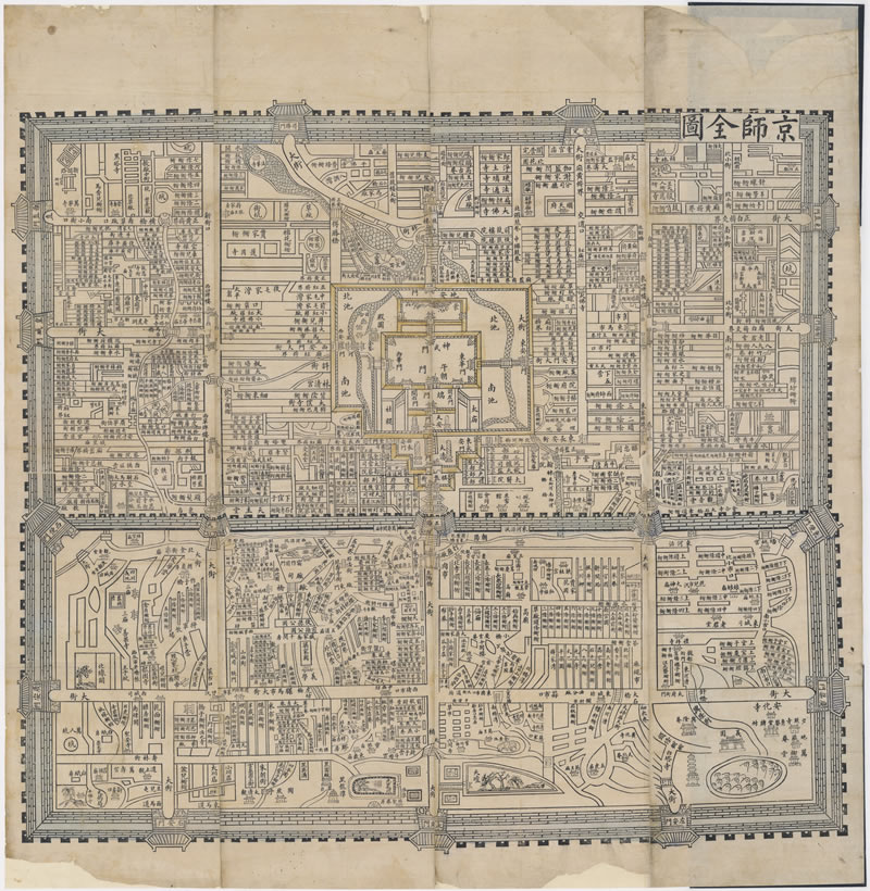 1750年乾隆《京师全图》插图