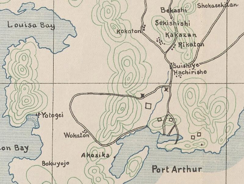 1905年英文版大连地图插图1