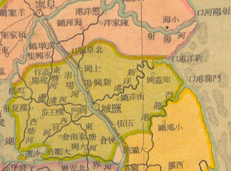 民国时期的《江苏分县新图》插图1