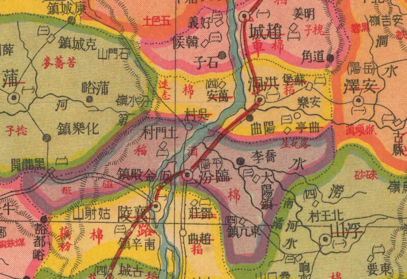 民国期间《山西明细地图》插图3