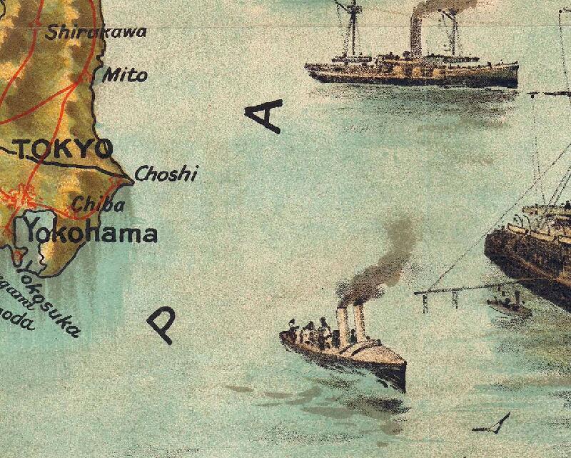 1904年远东鸟瞰地图插图3