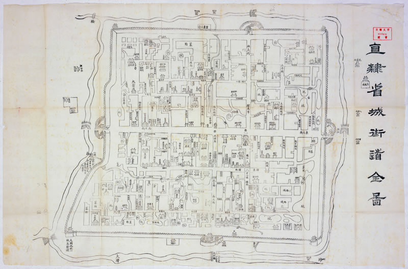 1880年前后《直隶省城街道全图》插图