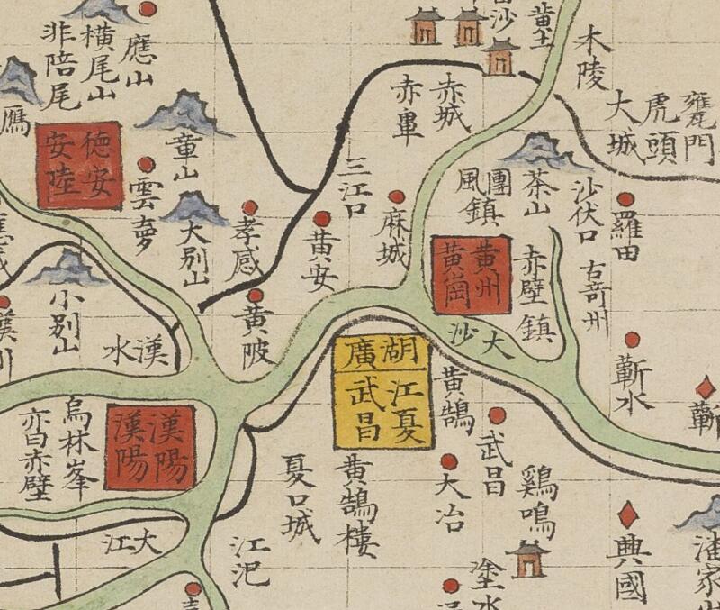 明朝时期《湖广地图》插图1