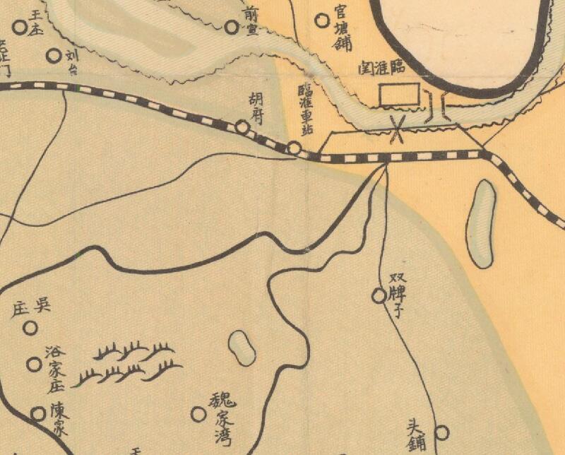 民国时期《凤阳县分区形势图》插图2