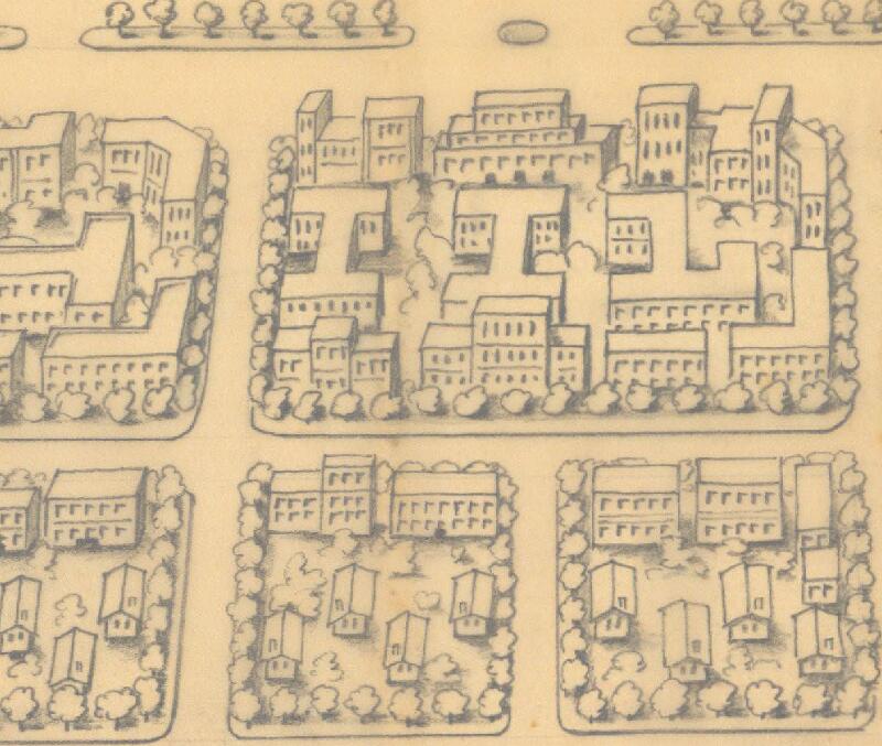 民国石家庄《石门新市街鸟瞰图》插图1