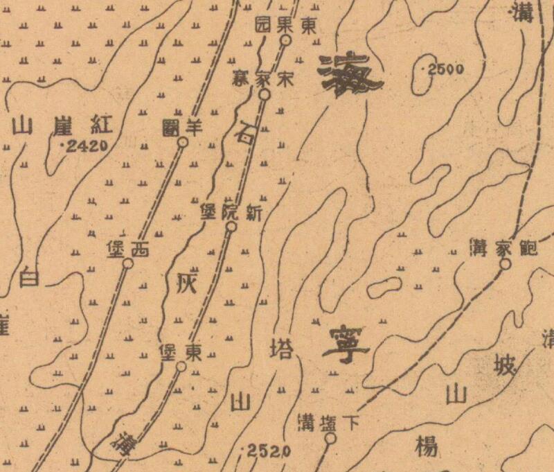 1942年《西宁县》地图插图3