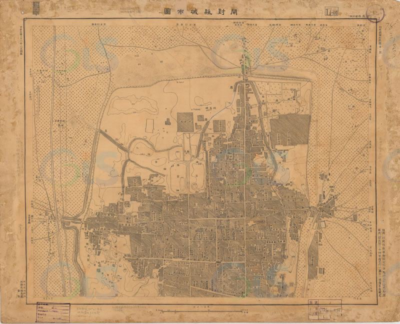 1947年《开封县城厢图》插图