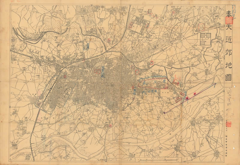1931年《奉天近郊地图》插图