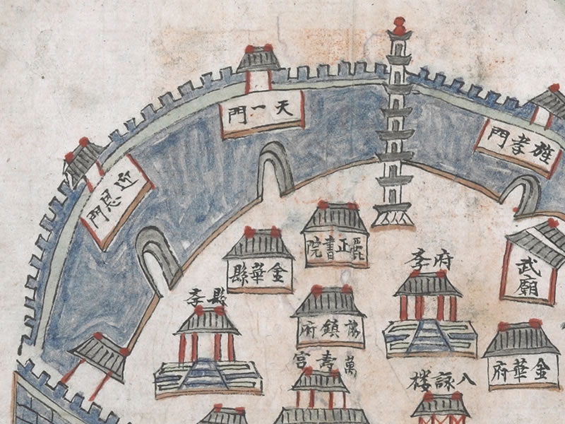 1823年《金华县舆图》插图2