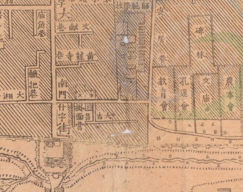 1914年西安《陕西省城图》插图3