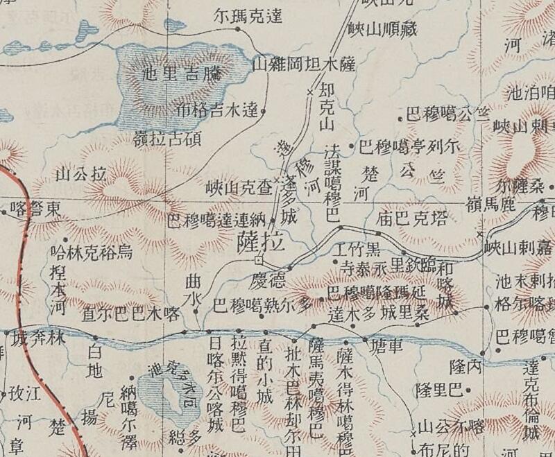 1905年青海西藏地图插图2