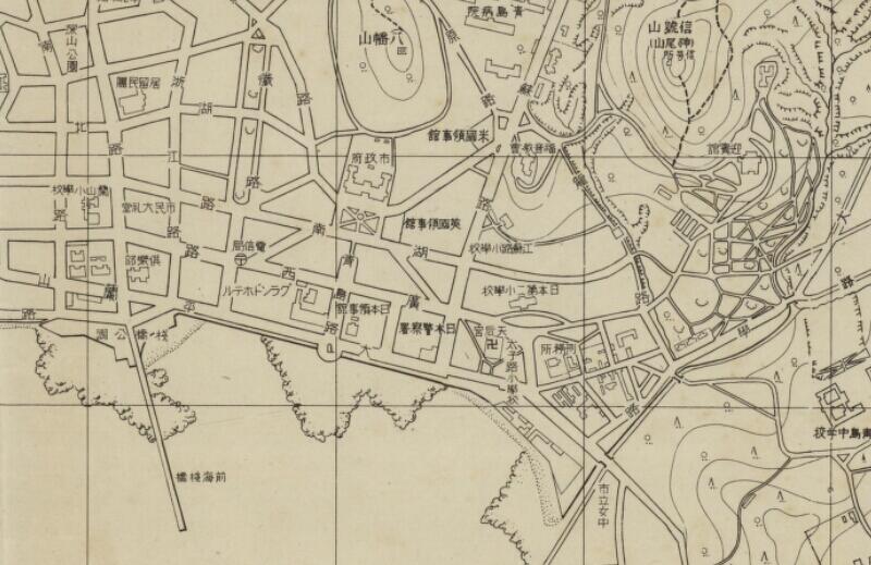 1937年《青岛市街近傍图》插图2