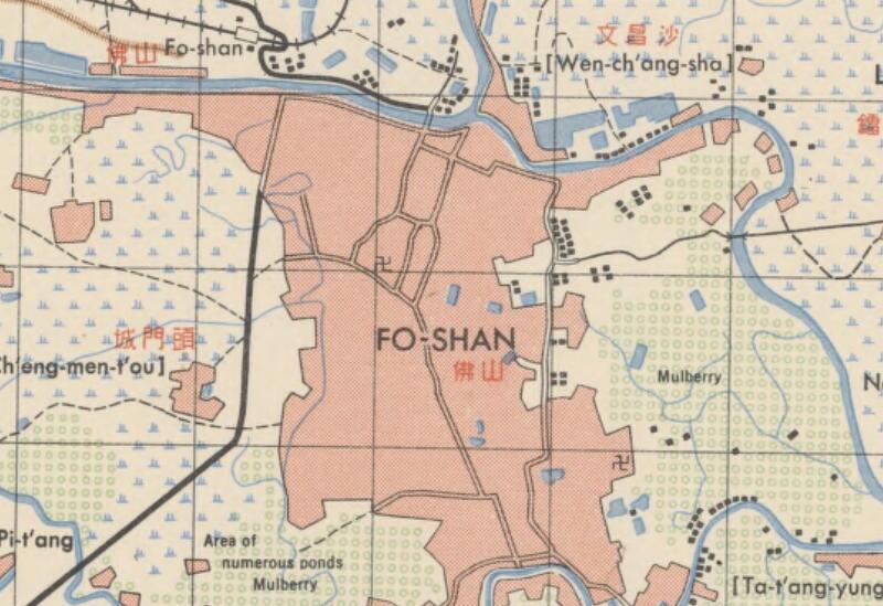 1949年佛山双语地图插图1