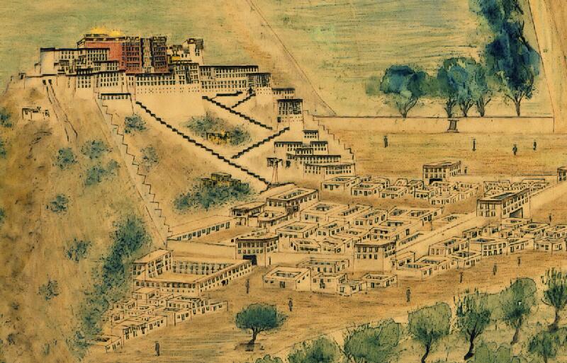1905-1915年 拉萨鸟瞰图插图1