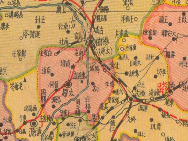 1938年《山西省明细地图》插图1