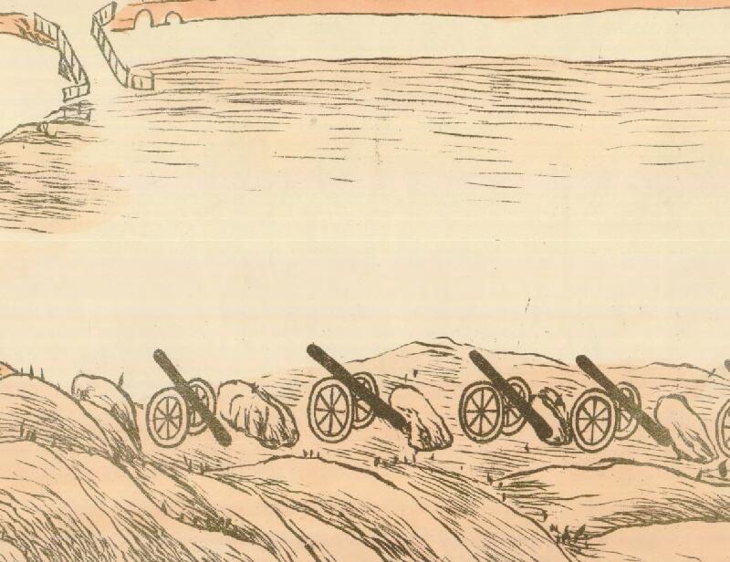 1898年青岛俯瞰手绘地图插图2