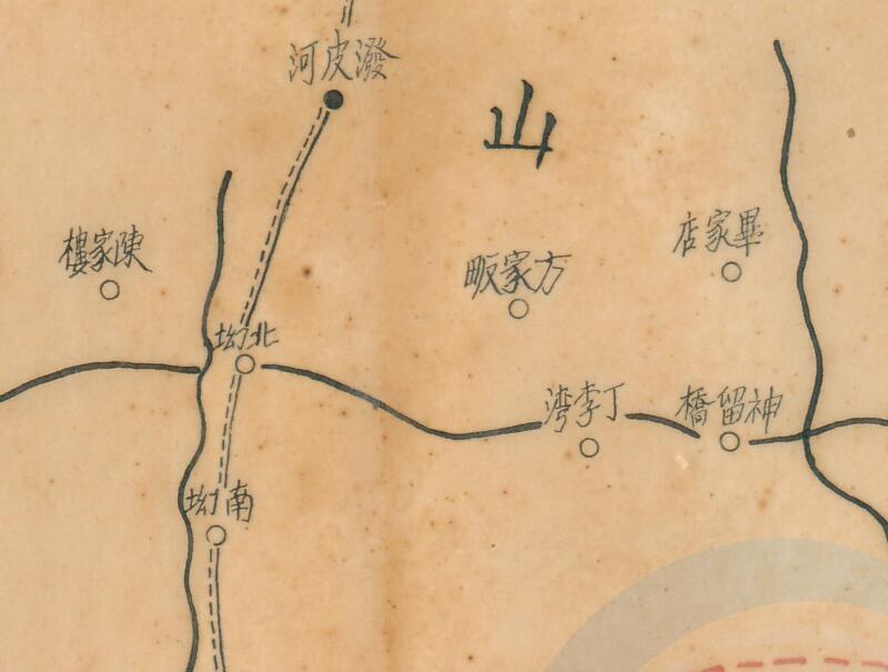 民国新县《河南省经扶县区域图》插图2