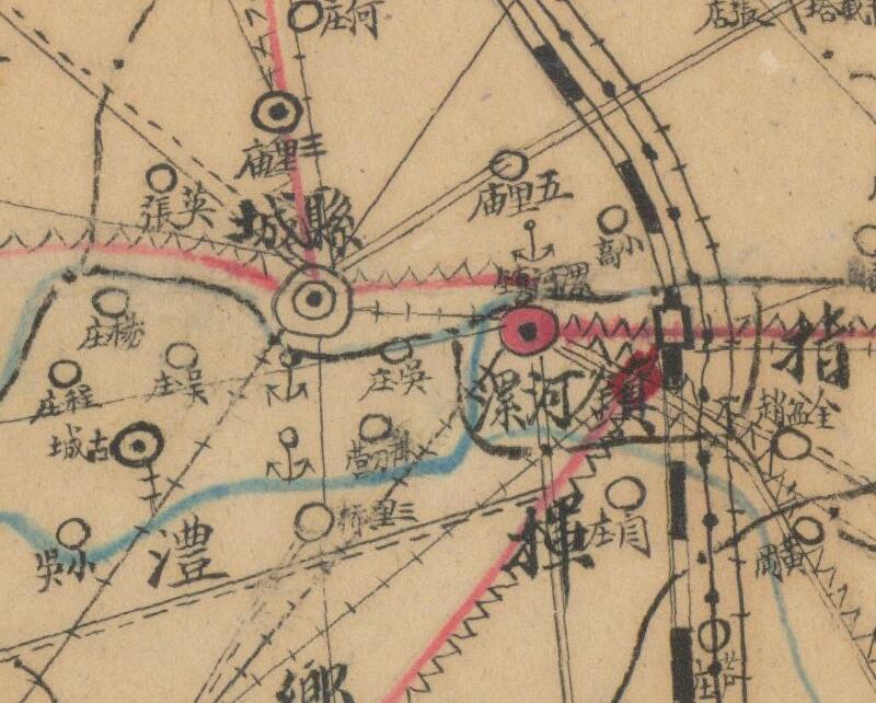 1942年《河南省郾城县全图》插图1