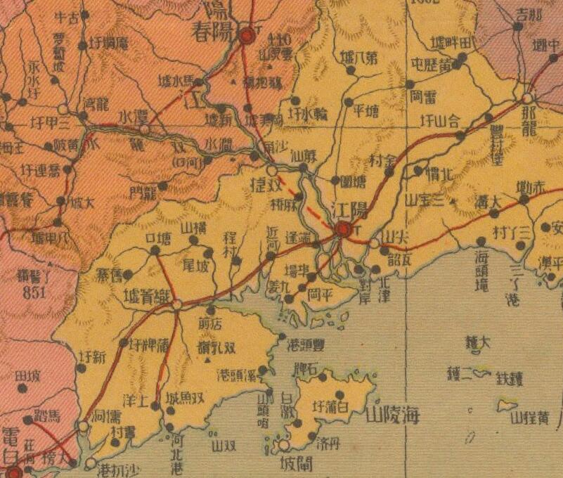 1940年《最新广东省形势图》插图2