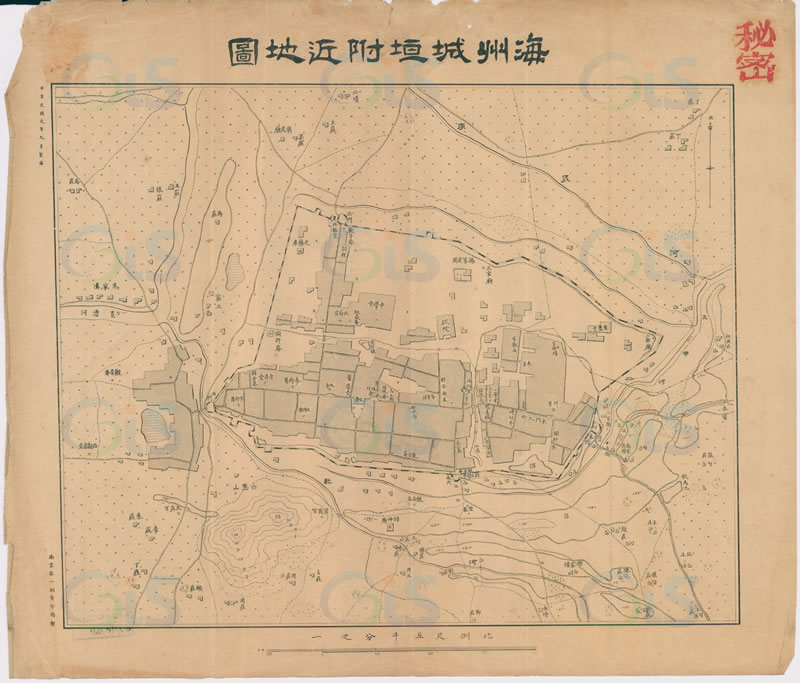 1911年《海州城垣附近地图》插图