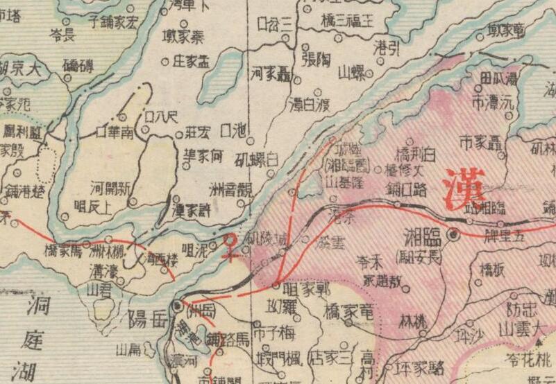 1945年《湖南省明细地图》插图1