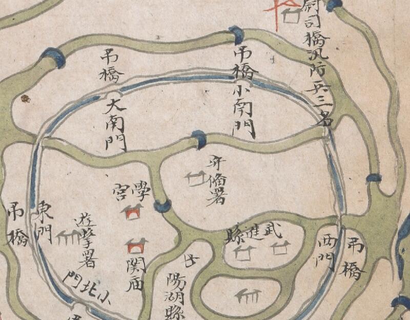 1820年《常州营汛境地界驻兵全图》插图1