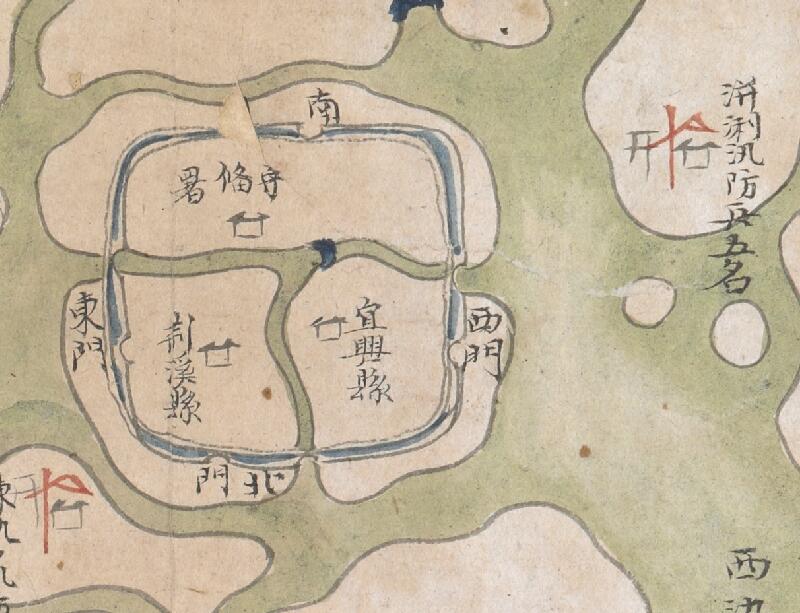 1820年《常州营汛境地界驻兵全图》插图3