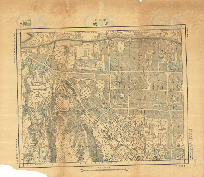 1943年《兰州市图》五千分一插图1