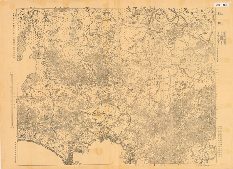 1947年《广东省地形图》五万分一插图1