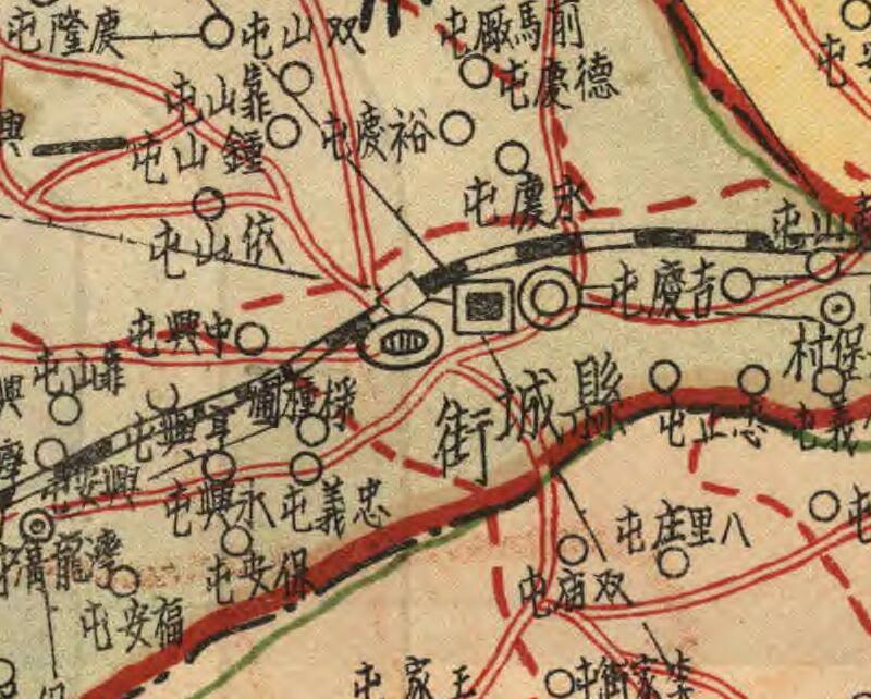 1937年辽宁《海龙县行政区划图》插图1