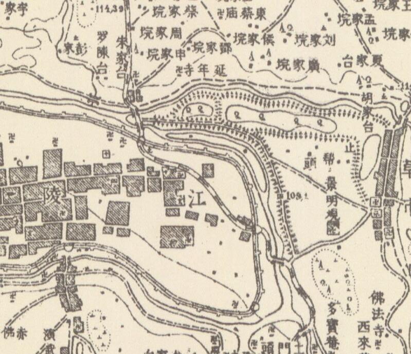 1945年《湖北省地形图》五万分一插图4