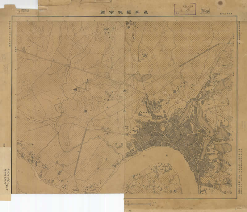 1947年南宁《邕宁县城市图》插图