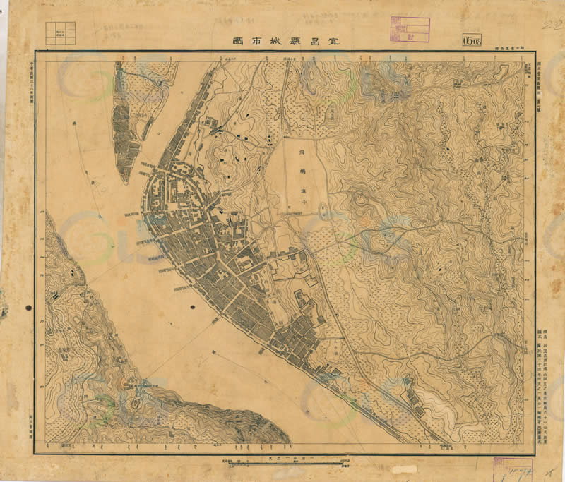 1947年《宜昌县城市图》插图
