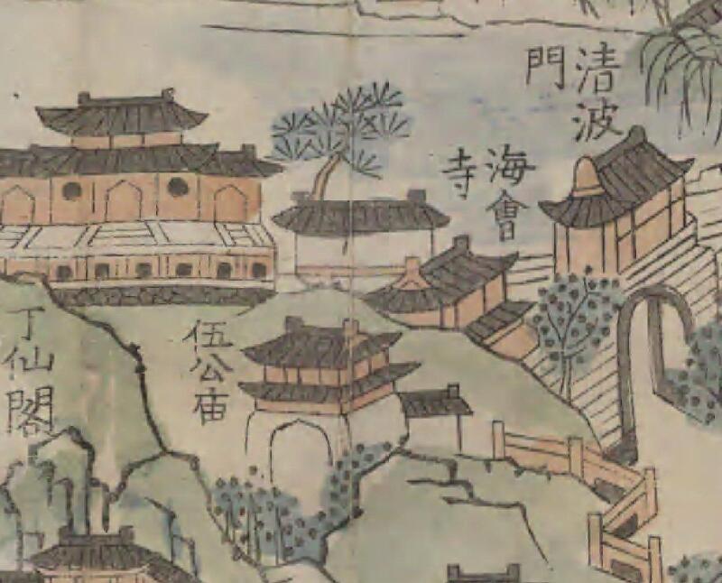 1883年《御览西湖胜景新増美景全图》插图1
