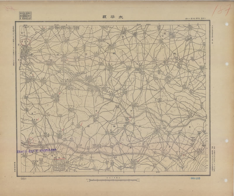 1947年《山西省地形图》五万分一插图1