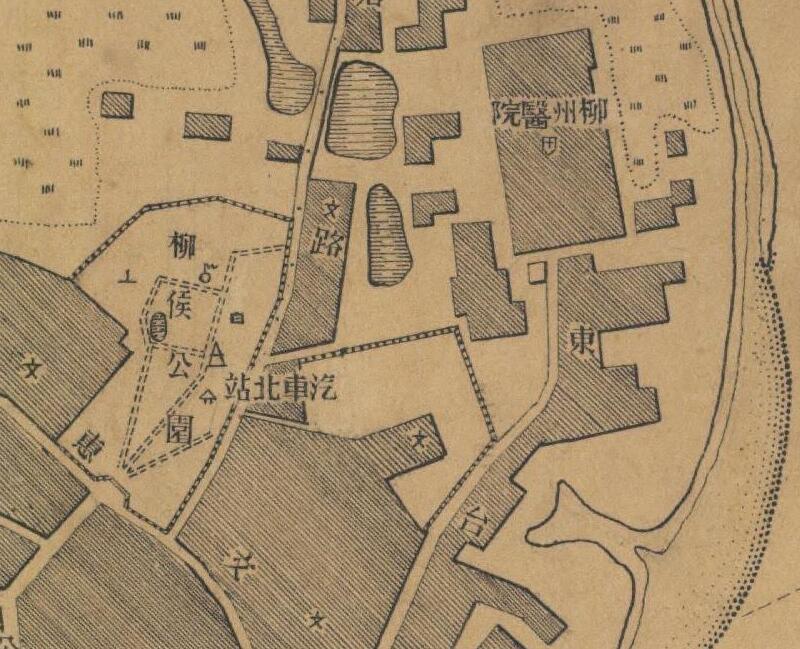 1947年柳州《柳江县城市图》插图3