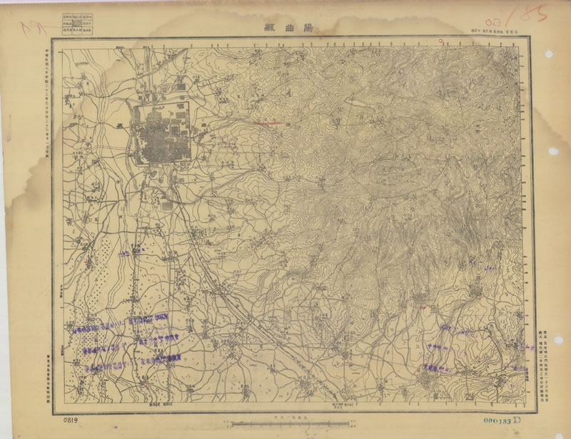 1947年《山西省地形图》五万分一插图2