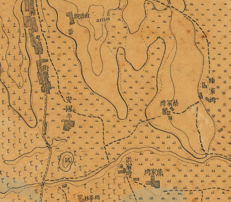 1947年《黄冈县城市图》插图3