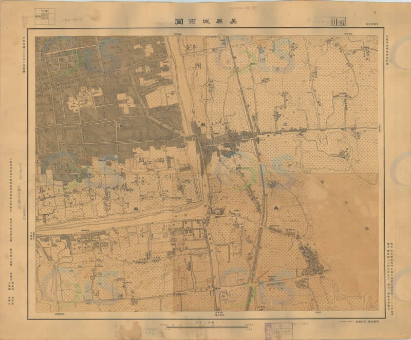 1947年苏州《吴县城市图》插图3