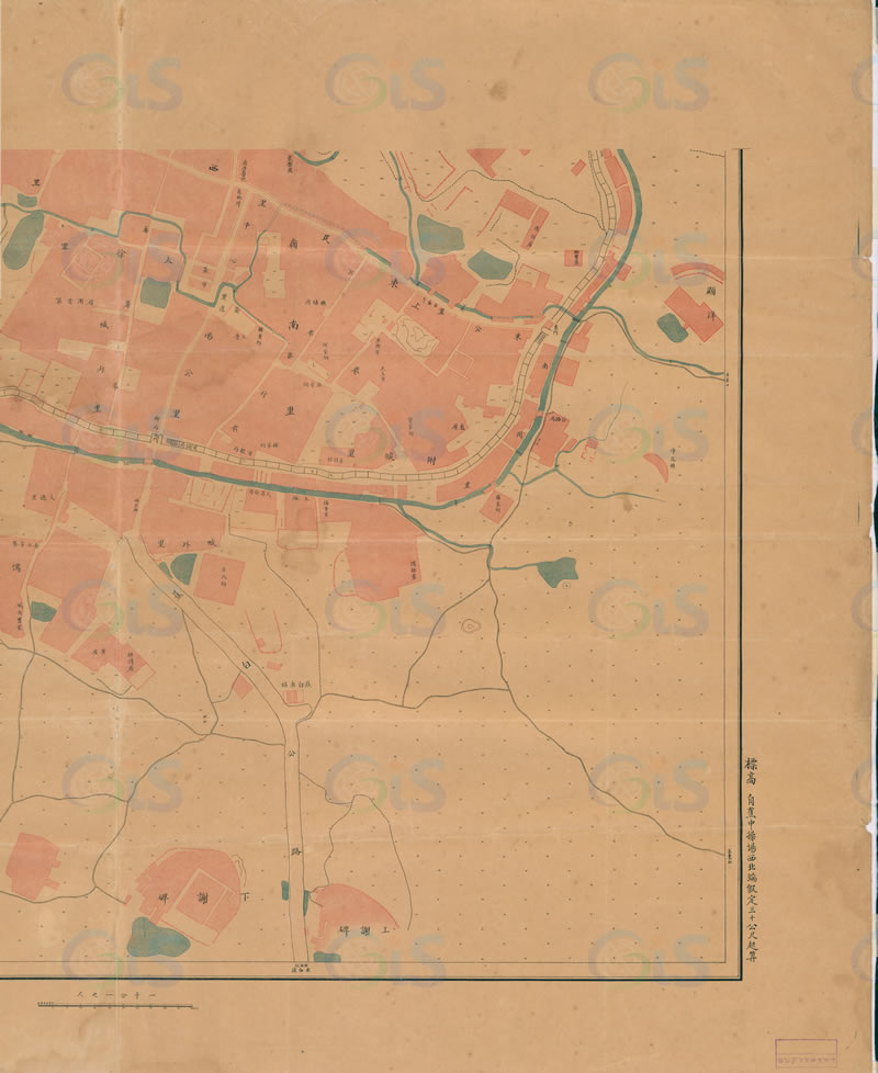 1933年《广东省蕉岭县蕉阳镇全图》插图3
