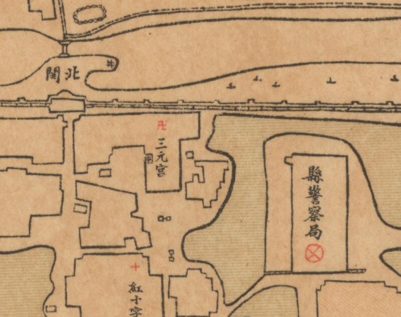 1922年江苏《睢宁城厢图》插图1