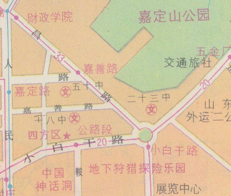 1996年《青岛交通旅游图》插图3