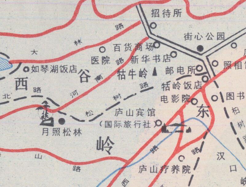1983年《庐山旅游区导游图》插图4