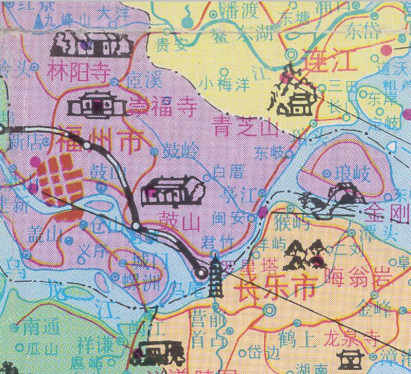 1996年《福州市交通游览图》插图4
