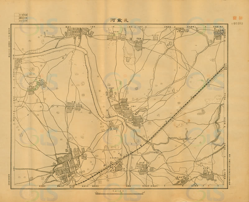 1913年《山海关附近地形图》1万分1插图