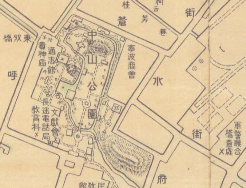 1936年宁波《鄞县城厢图》插图2