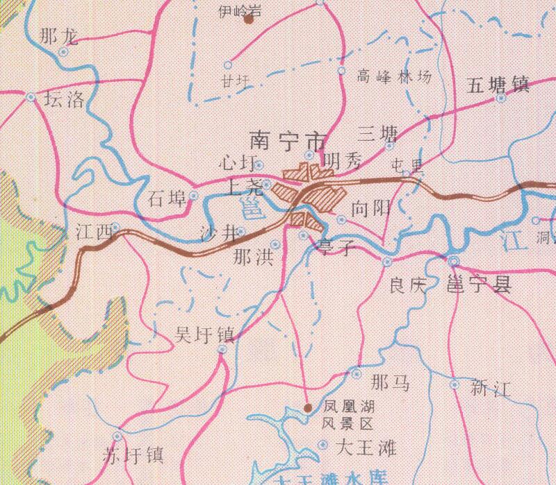 1986年《南宁交通图》插图2