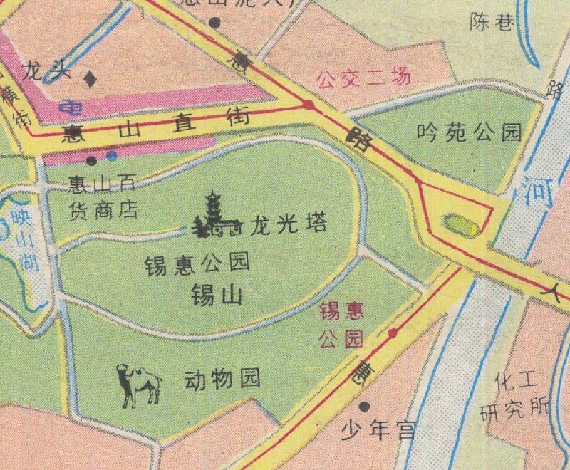 1987年《无锡旅游图》插图4