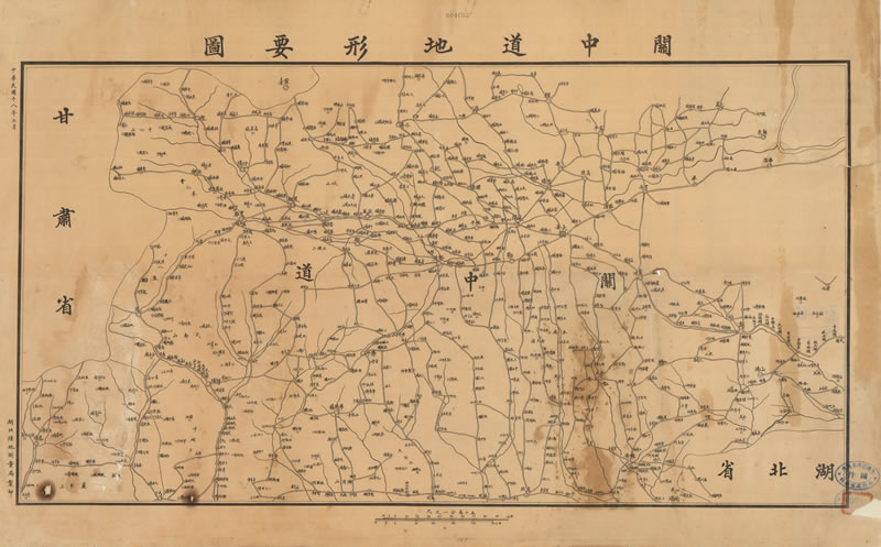 1929年《关中道地形要图》插图